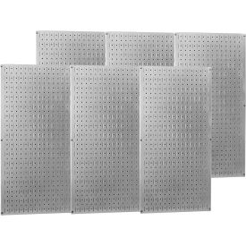 Industrial Metal Pegboard, Galvanized Metallic, 96" X 32" X 3/4"