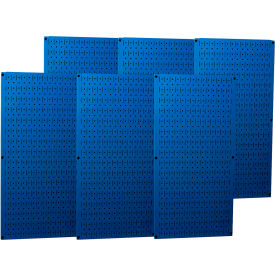 Industrial Metal Pegboard, Blue, 96" X 32" X 3/4"
