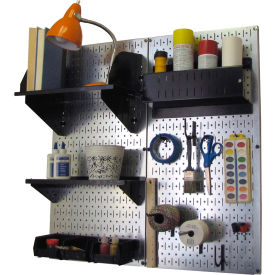 Hobby Craft Organizer Storage Kit, Galvanized Black, 32" X 32" X 9"
