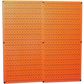 Pegboard Pack- 2 Panels, Orange Metal, 32" X 32" X 3/4"