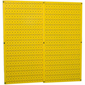 Pegboard Pack- 2 Panels, Yellow Metal, 32" X 32" X 3/4"