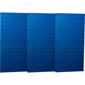 Industrial Metal Pegboard, Blue, 48" X 32" X 3/4"