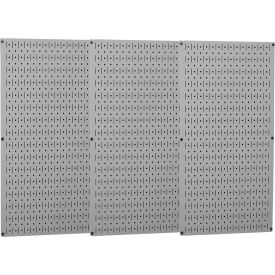 Industrial Metal Pegboard, Gray, 48" X 32" X 3/4"