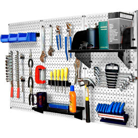 Pegboard Standard Tool Storage Kit, White/Black, 48" X 32" X 9"