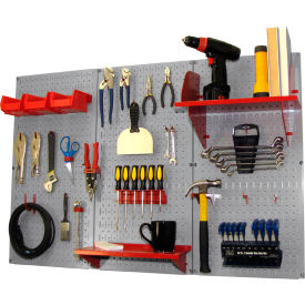 Standard Tool Storage Kit, Gray/Red, 48" X 32" X 9"