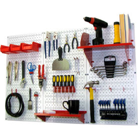 Standard Tool Storage Kit, White/Red, 48" X 32" X 9"
