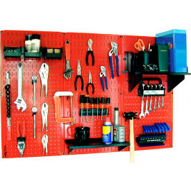 Pegboard Standard Tool Storage Kit, Red/Black, 48" X 32" X 9"