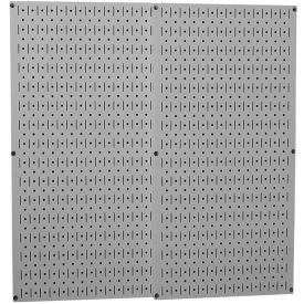 Wall Control Pegboard Pack- 2 Panels, Gray Metal, 32" X 32" X 3/4"
