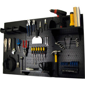 Pegboard Standard Tool Storage Kit, Black, 48" X 32" X 9"