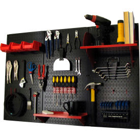 Standard Tool Storage Kit, Black/Red, 48" X 32" X 9"