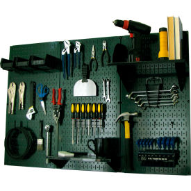 Pegboard Standard Tool Storage Kit, Green/Black, 48" X 32" X 9"