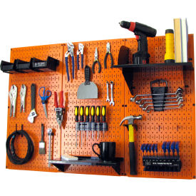 Pegboard Standard Tool Storage Kit, Orange/Black, 48" X 32" X 9"