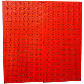 Pegboard Pack- 2 Panels, Red Metal, 32" X 32" X 3/4"