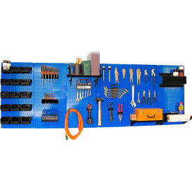 Pegboard Master Workbench Kit, Blue/Black, 96" X 32" X 9"