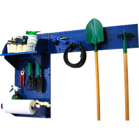 Pegboard Garden Tool Board Organizer, Blue, 48" X 32" X 9"