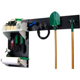 Pegboard Garden Tool Board Organizer, Black/White, 48" X 32" X 9"