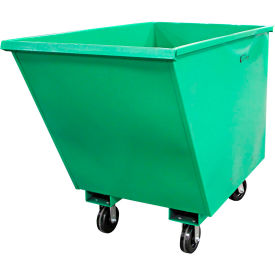 Valley Craft F89679 EZ Dump Auto-Lock Steel Mobile Hopper 1/2 Cu. Yd. Cap, 2000 Lb. Cap, Green