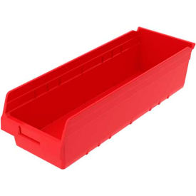 Shelf Bin 30084 - 8-3/8"W x 23-5/8"L x 6"H, Red
