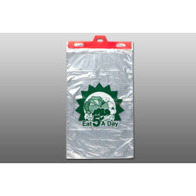 Printed Produce Bags, "Eat 5 A Day", 11"W x 17"L, .55 Mil, Clear, 2000/Pack