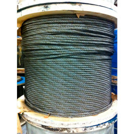 250' 1/4" Dia. 6x19 Improved Plow Steel Bright Wire Rope