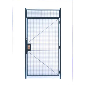 840 Style, Woven Wire Hinge Door, 3'W x 7'H, 12' 5-1/4" Overall Height
