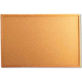 Cork Board, Oak Frame, 36"W x 24"H, Natural