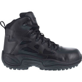 Men's Stealth 6" Boot With Side Zipper, Black, Size 10 W
