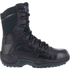 Men's Stealth 8" Boot With Side Zipper, Black, Size 15 W