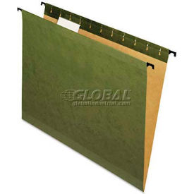 Poly Laminate Reinforced Hanging Folders, Letter, Green, 20/Box