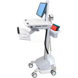 SV42-6301-1 Medical Cart with LCD Pivot, SLA Powered