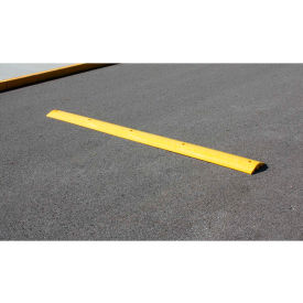 Yellow Speed Bump with Cable Protection & Hardware - 120" Long