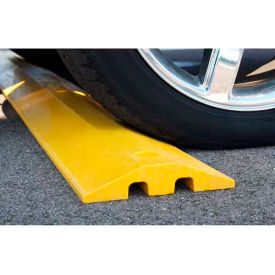 Plastics R Unique Speed Bump with Cable Protection & Hardware, Yellow, 96''L