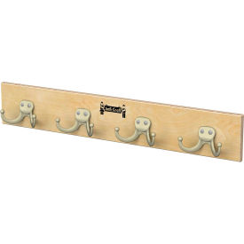 Wall Mount Coat Rail - 4 Hooks