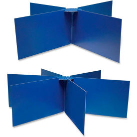 Round Table Privacy Board, 48"x14", Blue