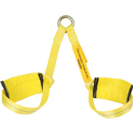 18" Yellow Rescue Wristlets for Extrication Lifeline, 310 lb Capacity, Steel Hardware
