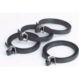 Polypropylene Buckle & Strapping, 1/2"W x 17'L, Black, 500 Straps/Pack