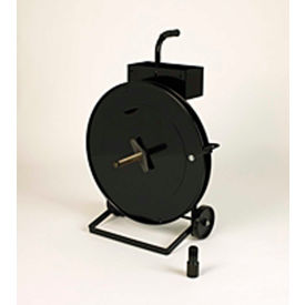 Strapping Cart for Steel & Poly Strapping for 1/2" Strap Width, Black