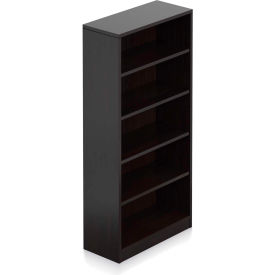 4 Shelf Bookcase in Espresso - Executive Modular Furniture