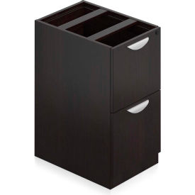 2 Drawer Pedestal in Espresso - Executive Modular Furniture