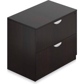 Two Drawer Lateral File in Espresso - Executive Modular Furniture