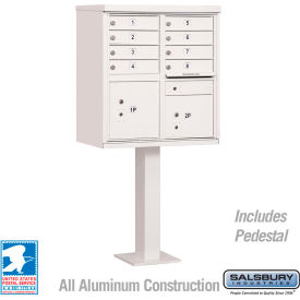 Cluster Box Unit, 8 A Size Doors, Type I, White, USPS Access