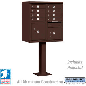 Cluster Box Unit, 8 A Size Doors, Type I, Bronze, USPS Access