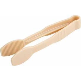 Winco Flat Tong PC, 6"L, Beige Plastic
