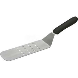 Flexible Turner with Perforated Blade, 9-1/2"L Blade, 3"W, Black Polypropylene Handle