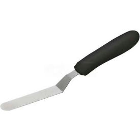 Offset Spatulas, 4-1/4"L Blade, Black Polypropylene Handle