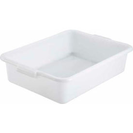 Dish Box, White, 20"D x 15"W x 5"H, NSF