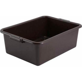 Dish Box, Brown, 20-1/2"D x 17-1/8"W x 7"H, NSF
