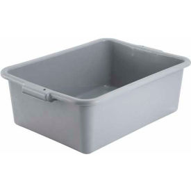 Bus Box, Gray, Polypropylene, 21-1/2"D x 15-3/4"W x 7-1/4"H, NSF