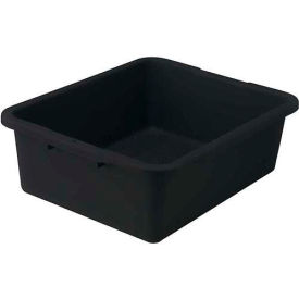 20.75" x 16.75" x 7" Premium Heavy-Duty Dish Box, Black