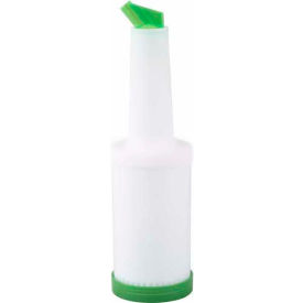 Pourer With Green Spout & Lid, 2 Qt.